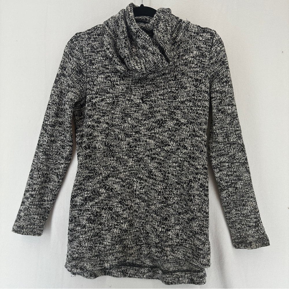 Splendid Lakefront Side‎ Split Cowl Neck Sweater Size XS Grey